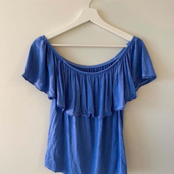 American Eagle Soft + Sexy Off the Shoulder Top - Picture 1 of 3